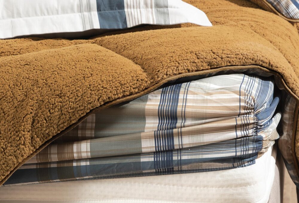 Постельное белье Queen Size Icon Triola Set, цвет Camel — изображение 3