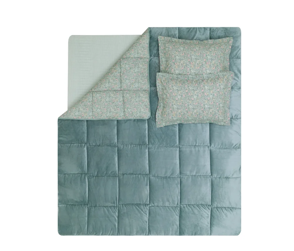 Постельное белье Queen Size Piante Triola Set, цвет Mint — изображение 3