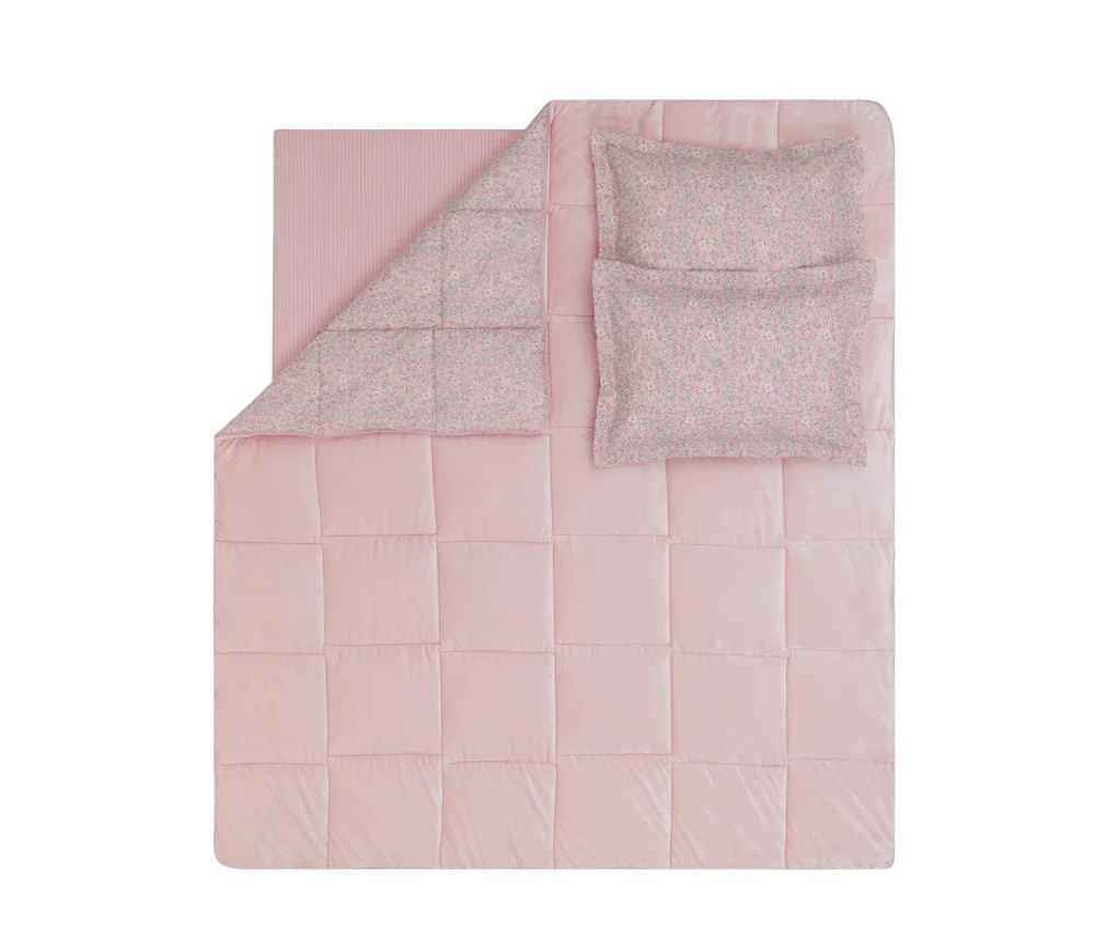 Постельное белье Queen Size Piante Triola Set, цвет Powder (Пудра) — изображение 3