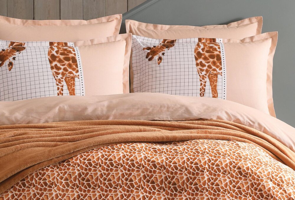 Набор из 5-ти предметов Queen Size Giraffe, цвет Kahverengi (Коричневый) — изображение 4