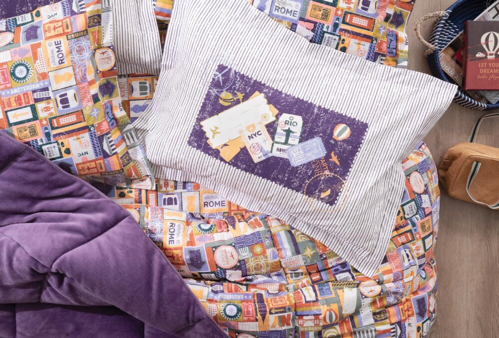 Постельное белье Queen Size Travel Triola Set, цвет Purple (Фиолетовый) — изображение 2