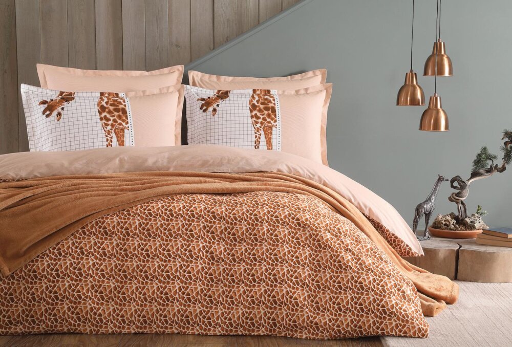 7619d9cc-69d5-481d-9d7d-0a37485350e4_size1684x950 Набор из 5-ти предметов Queen Size Giraffe, цвет Kahverengi (Коричневый) — изображение 1