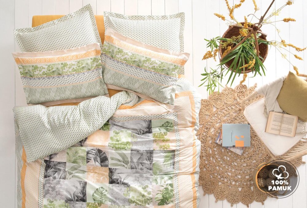 Постельное белье Queen Size Blair Pique Set, цвет Orange — изображение 1