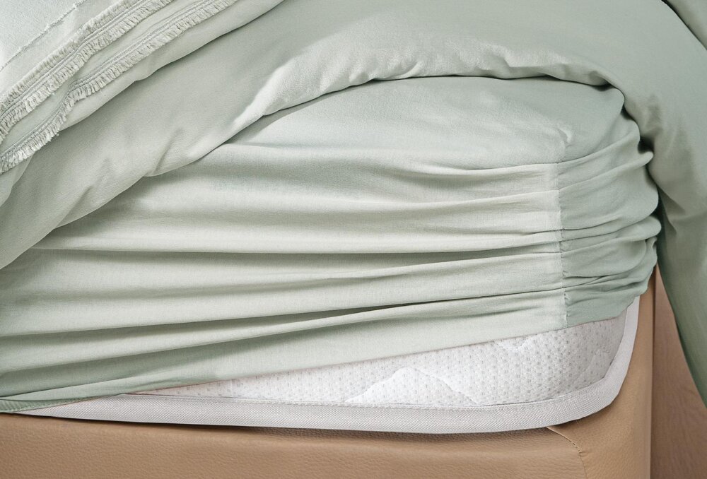 Постельное белье Queen Size Fair Rnf Washed, цвет Sage Green — изображение 3