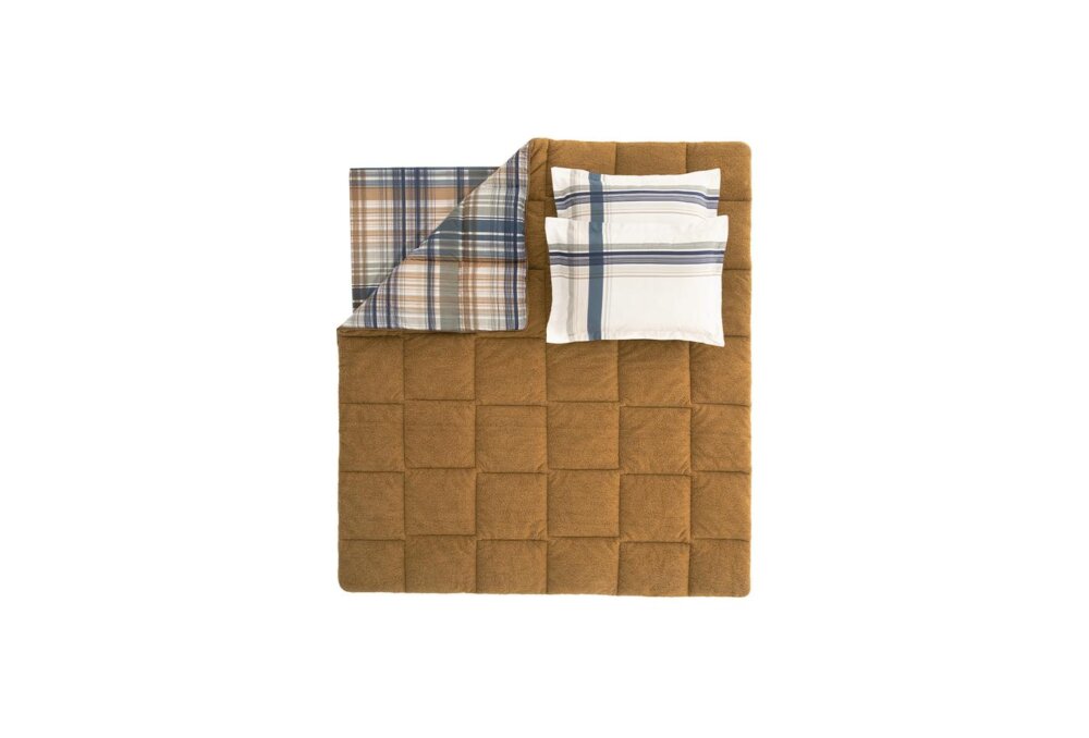 Постельное белье Queen Size Icon Triola Set, цвет Camel — изображение 5