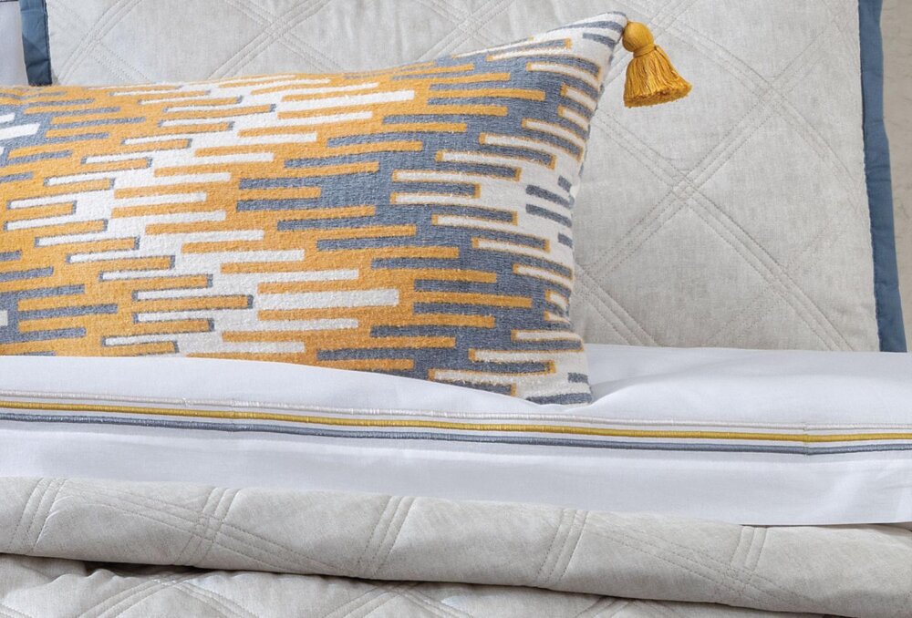 Постельное белье из 8-ми предметов Queen Size Maia, цвет Beige — изображение 2