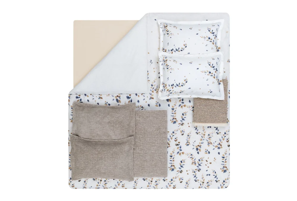 Постельное белье из 8-ми предметов Queen Size Ruiz, цвет Beige — изображение 2