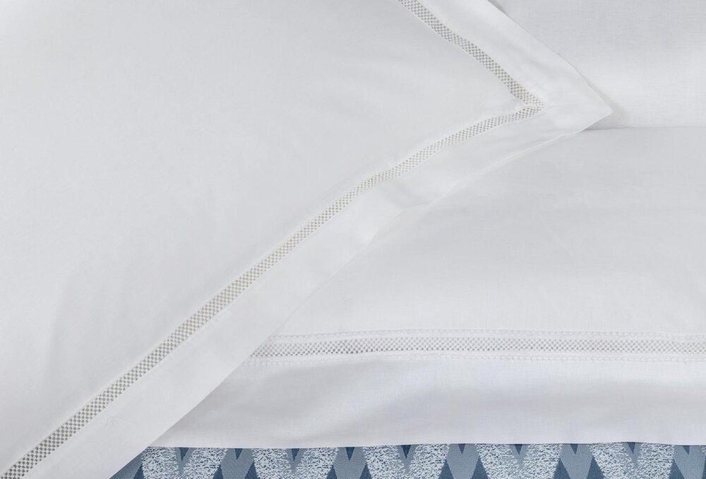 Постельное белье из 11-ти предметов Queen Size Janice, цвет Indigo — изображение 2