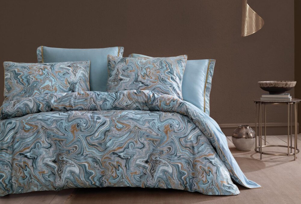 Постельное белье Queen Size Vina, цвет Mint — изображение 1